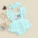 Oncebabetimuly Baby Girl First Birthday Outfit One Derland Clock Cotton Linen Ruffle Romper Bodysuit Cake Smash Clothes